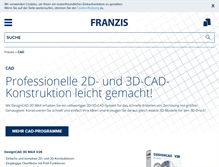 Tablet Screenshot of franzis-cad.de